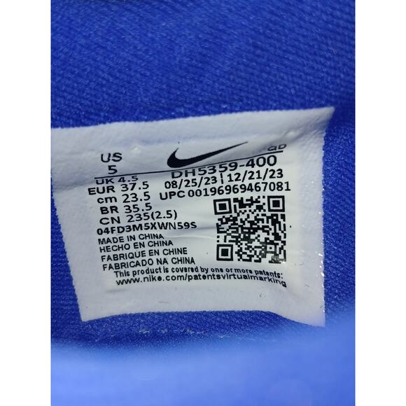 New Men's 5 Wonen's 6.5 Nike Air Zoom Maxfly Spikes Track Shoes Blue DH5359-400 - Picture 6 of 9